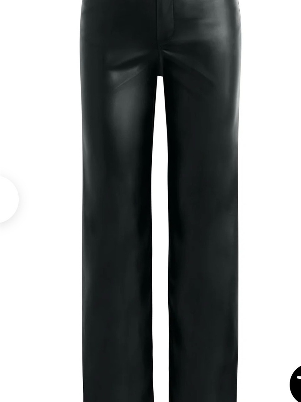 Joe's Jeans Straight-Leg Faux Leather Pants - Black